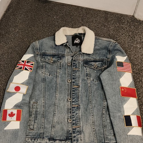 Kwd men blue denim - denim, sherpa