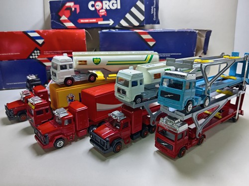 Mixed job lot corgi trucks - job,