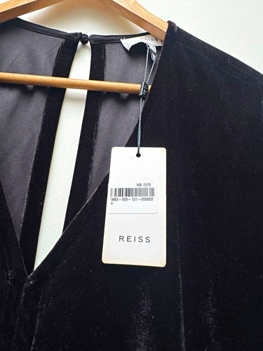 Reiss black velvet - black,
