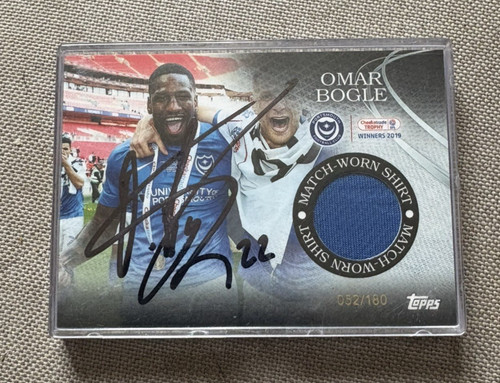 Signed omar bogle topps - omar,