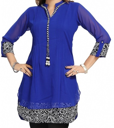 Ladies blue kurti - ladies, tunic