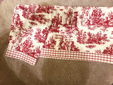 Red Valance  60 wide   10  1/2