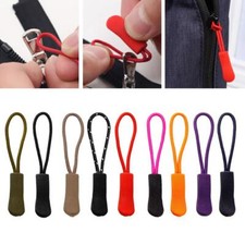 10/20pcs Zipper Pull Puller End Fit Rope Tag Fixer Zip Cord Tab Replacement Clip