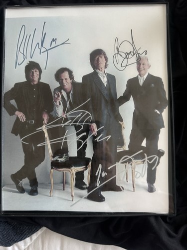 Rolling stones framed signed - framed,