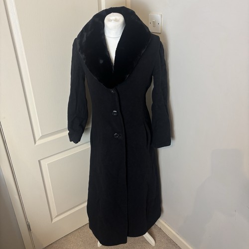 Debenhams size black faux - 10,