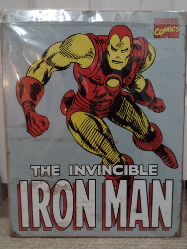 Tin sign lot marvel comic - sign,