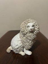 Antique Staffordshire Confetti Dog