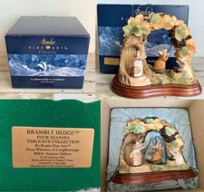 Brambly Hedge Autumn Tableau Figurine Ornament Limited to 999 Rare Vintage Used