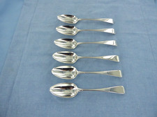 AN ANTIQUE SET OF SIX STERLING