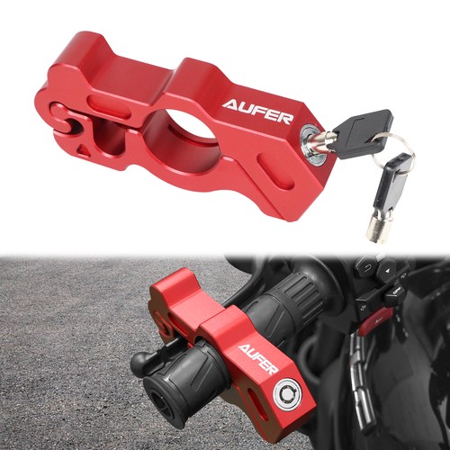Red motorcycle lock anti - motorcycle, theft