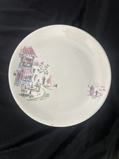 Vintage 1950s Alfred Meakin Montmartre Paris Cafe Print China Dessert Plate