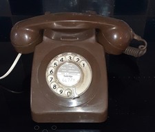 GPO Telephone 746F in chocolate brown, 1969, untested - FREE UK p&p