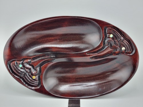 Vintage maori wooden bowl - maori,