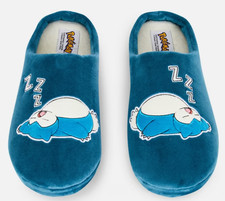 Mens Licensed Pokemon Snorlax Open Back Cosy Slippers Sizes UK 6-13
