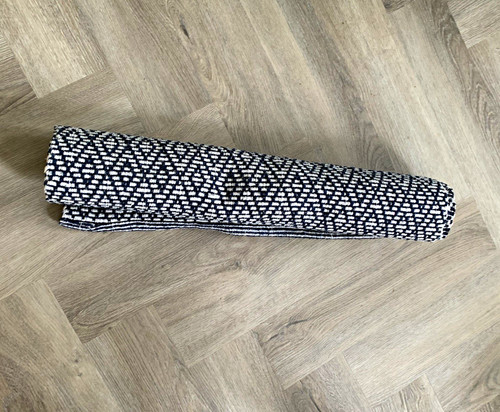 Black white geometric - white, flat