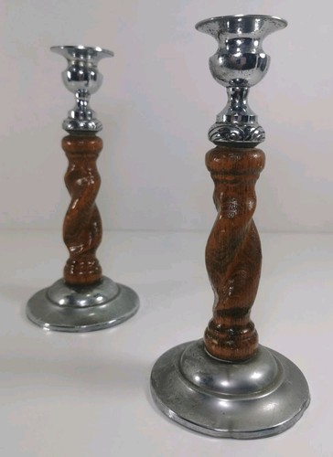 Vintage candlestick holders - candlestick,