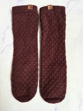 Timberland Ladies Burgundy Wine Knitted Gloves Mittens One Size