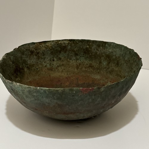 Antique ancient bronze bowl - bronze,