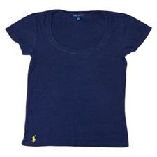 Ralph Lauren T-Shirt Scoop Neck Short Sleeve Blue Mens Large