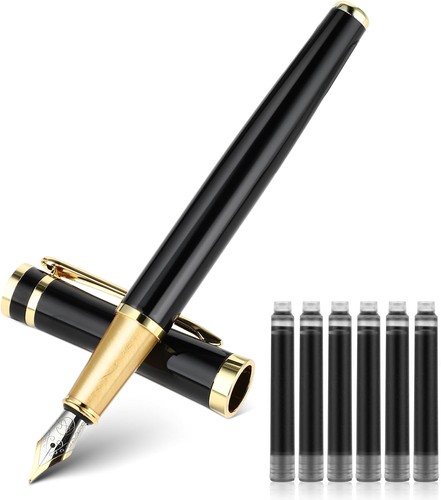 Luxury metal fountain pen set - luxury,