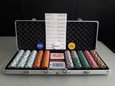 500 Piece Texas Holdem Poker Chip Set w/ Aluminium Case (Poker Night Pro)