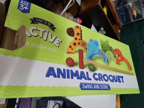 Animal croquet swing and - croquet,