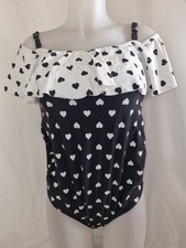 Gorgeous black Cream Maternity swimming bathing costume suit size 12 14