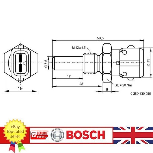 Coolant temperature sensor for - temperature,