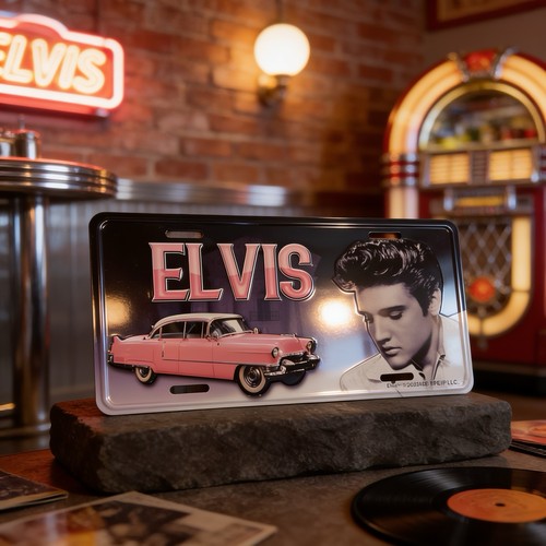 Full size embossed elvis - full,