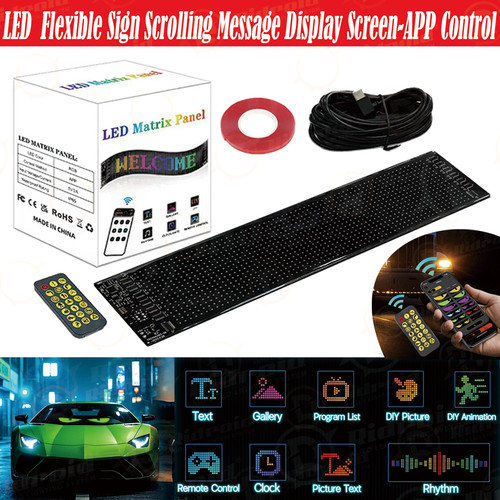 App programmable car led sign - app,