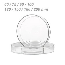 Glass Petri Dish 60/75/90/100/120 - 200mm Borosilicate Glass Base And Lid Cover