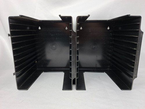 Pair black plastic storage - black,