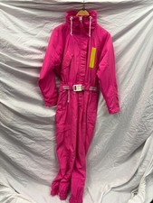 90s vintage bright pink ski suit by tension size 10 - CG L35