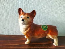 MELBA WARE VINTAGE CERAMIC CORGI DOG FIGURINE approx 6" in length
