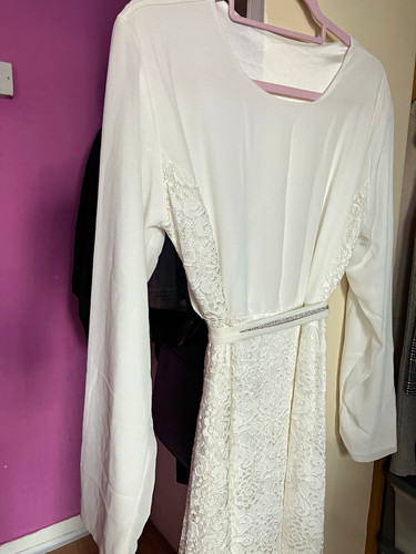White lace maxi - dress, long