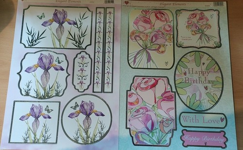 Foiled floral die - a4,