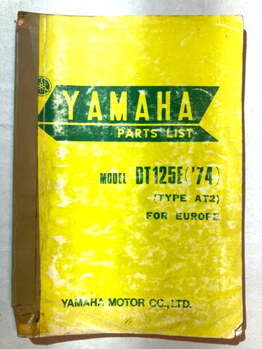 Spare parts catalog booklet - spare,