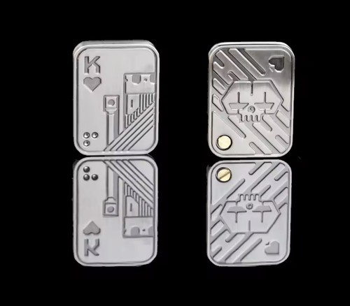 Metal magnetic fidget slider - metal,