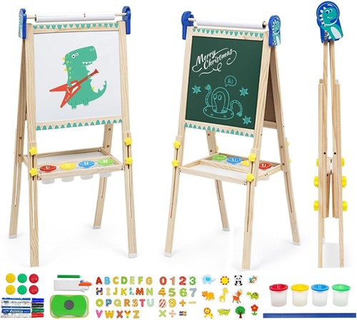 Kids easel wooden easels with - wooden,