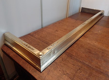 Vintage  Brass Fire Fender L131.5cm approx Antique Brass Fire Kerb Old Vintage