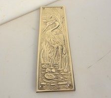 Brass finger plate push door - finger,
