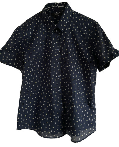 Ladies short sleeved navy - short,