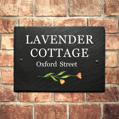 Personalised rustic slate - personalised,