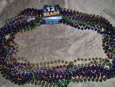 12 Assorted Metalic Mardi Gras