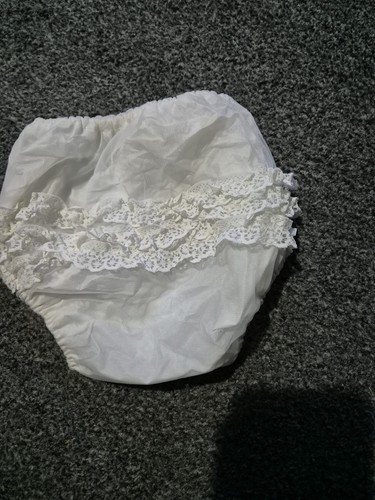 Vintage baby frilly plastic - vintage,