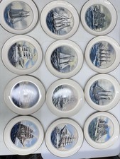 Set Of 12 From The Tall Ships Collection Display Plates