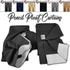 Blackout Pencil Pleat Curtains