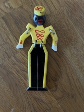 Vintage Original French Bellhop Articulated Bakelite Brooch - Yellow