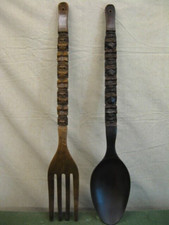 Huge Mid Century 3 Ft Carved