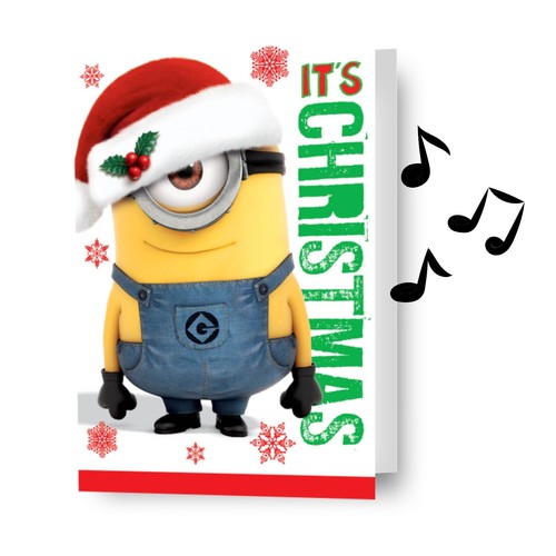 Christmas card minions - christmas,